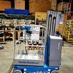 Used 2013 GENIE ROUNDABOUT GR20 VERTICAL MAST LIFT For sale from National Lift Truck in Chicago, Il.