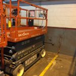 2013 SKYJACK SJIII4632 SCISSOR LIFT front angle For sale from National Lift Truck in Chicago, Il.