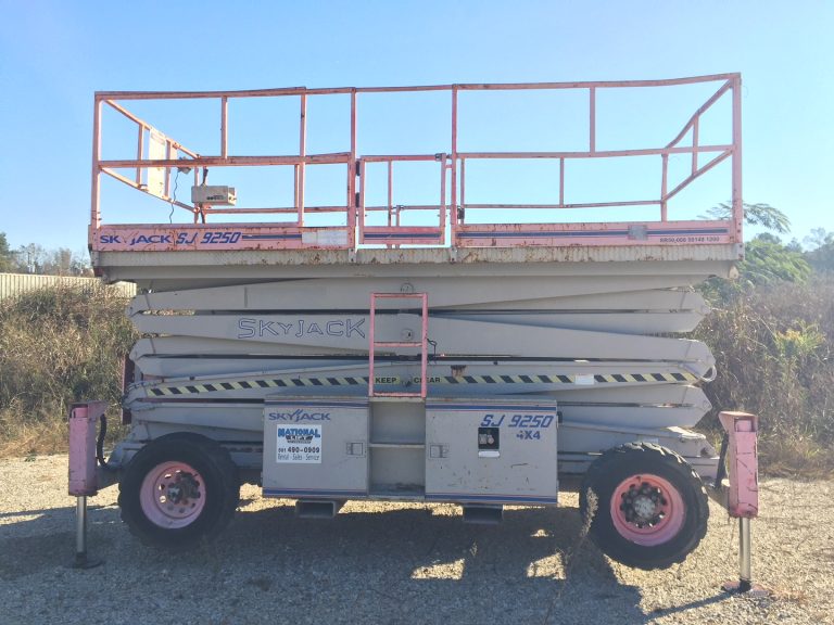 Used 2000 SKYJACK SJ9250RT SCISSOR LIFT side 1 For sale from National Lift Truck in Arkansas.