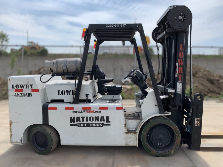22,000 lb. heavy cushion forklift for rent from National Lift Truck in Chicago, Memphis, or Little Rock