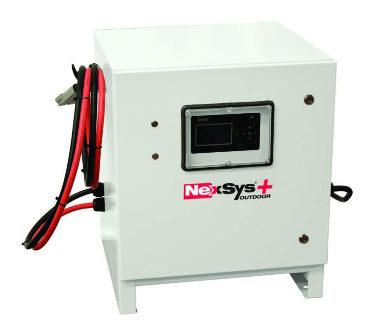 Outdoor charger for forklift and other industrial batteries